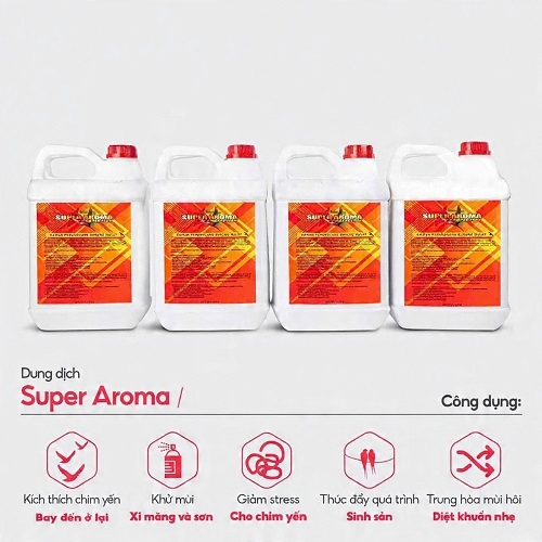 DUNG DỊCH SUPER AROMA 5L TẠO MÙI HIỆU QUẢ CHO NHÀ YẾN