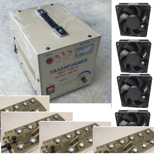 NGUỒN CƠ 48V SỬ DỤNG 4 VỈ PHUN SƯƠNG