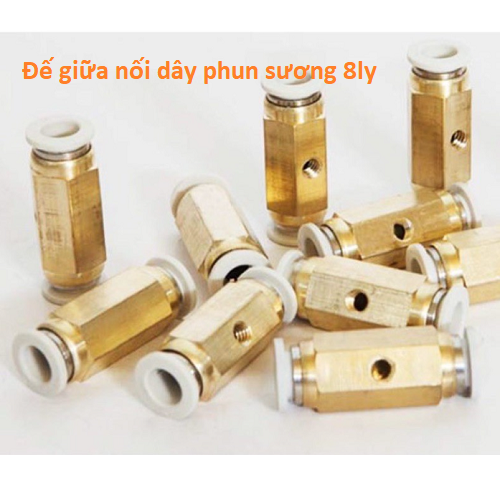 Nối Béc Trắng  - Đế Giữa nối ống 8ly