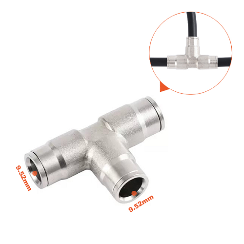 TÊ NỐI NHANH ỐNG PHUN SƯƠNG CAO ÁP 9.52